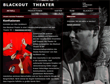 Tablet Screenshot of blackout-theater.de